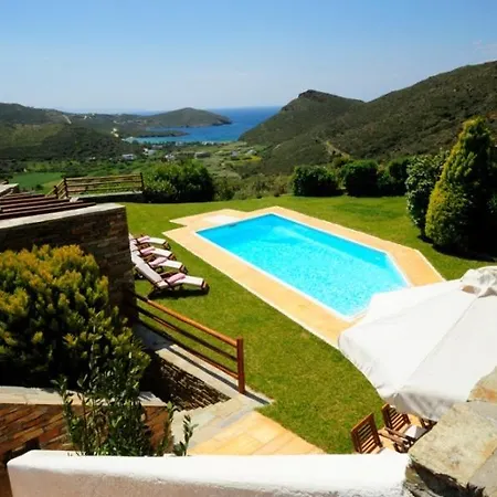 别墅 Kato Fellos Sleeps 8 With Pool Air Con And Wifi