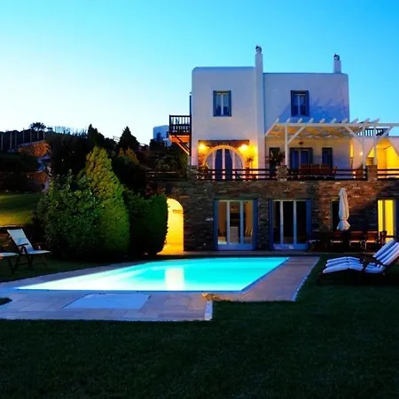 别墅 Kato Fellos Sleeps 8 With Pool Air Con And Wifi
